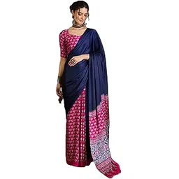 pandadi saree Women's Modal Silk Printed Saree With Unstitched Blouse Piece 3469PS-picture-38