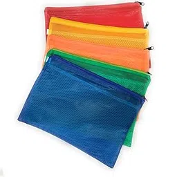Adorn A3 Large Size Document Zip Bag/Pouch 12 INCH X 18 INCH (Pack of 5) - Multicolour-picture-55