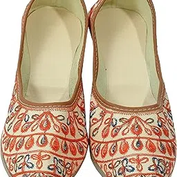into the crafts Handmade Punjabi Ethnic Jutti for Women | Embroidered Traditional Jutti for Girls-picture-29