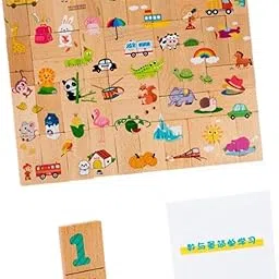 Fashion My Day Number Counting Puzzles Educational Toy for Ages 4-6 Years Boy Girl Toddlers-image-1