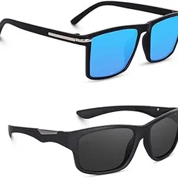 elligator Driving Sport Retro Square Blue and Stylish Sunglass for Men & Women | Full-Rim Cover Eyewear for Driving, Cycling, Sports,Cricket | Lightweight Flexible for All-Day Comfort AR.N-S30-picture-17