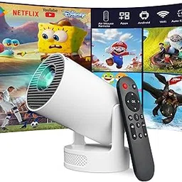 VNEIMQN Mini Projector with WiFi and Bluetooth, Support 4K Portable Smart Keystone Projector, 180 Degree Rotation, Android Home Video Projector-image-69