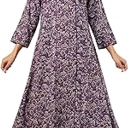 gudwear Traditional Look Rajasthani Anarkali Rayon Kurta for Women Gown Dress-picture-38