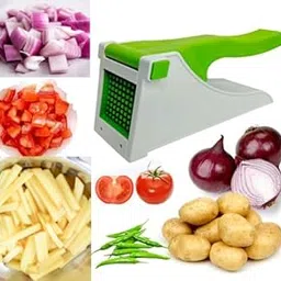 Chopper Potato Chipser French Fries Chips Maker Machine Vegetable Slicer Kitchen Tool & Accessories Unbreakbale - Green-picture-16