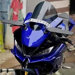 FK Racing Yamaha Full Bubble Windscreens & Wind Deflectors Visor for R15 V3 Motorbike Smoke-picture-31