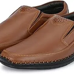 pos planet of shoes POS Men's Synthetic Leather Slip On Dress Moccasin Formal Shoes-picture-40