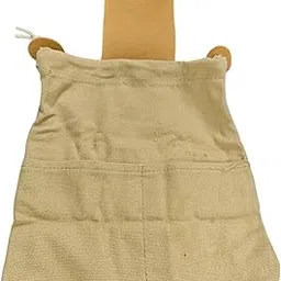 JAZZY PEARLS® Outdoor Foraging Bag with Drawstring Belt Bag for Outdoor Foragers Gardeners Khaki-picture-34