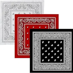 dikhawa Unisex Cotton Bandana/Head Wrap/Wristband/Face Cover/Handkerchief For Men And Women (50CM X 50CM_Pack of 3)-picture-14
