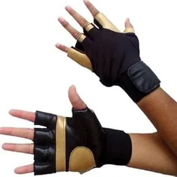 ZaySoo Workout Gloves with Wrist Support for Gym Workouts, Pull Ups Gym & Fitness Gloves Half Gloves - Gold-picture-21