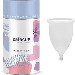 SAFECUP USA - Soft Reusable Menstrual Cup For Women, 100% Medical Grade Silicone, Odor and Rash Free, No leakage, US FDA Registered - Medium-image-11