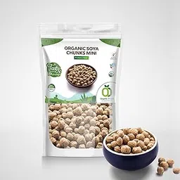 Organic Soya Chunks Mini 500gm By Organic Delight USDA Certified Healthy & Tasty Soya Bean Chunks With Natural High Protein Source Of Dietary High Fiber Fresh Wadi 500 gm-picture-15