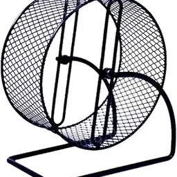 CALANDIS™ Iron Hamster Exercise Wheel Black for Hedgehogs, Rats, Squirrel with Bracket S | Exercise & Toys | Small Animal Supplies-image-21