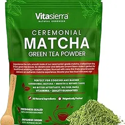 Vitasierra Matcha Tea Powder (100Gm) - Organic & Pure Ceremonial Grade Matcha Green Tea Powder - Sourced From Japan-picture-35