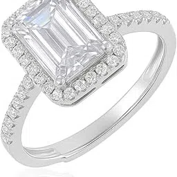 silverrazzi 925 Sterling Silver Cubic Zircon Ring for Women and Girls | Finger Ring for Girls, Pure Silver Adjustable Ring Gifts for Girlfriend | 6 Month Warranty-picture-28