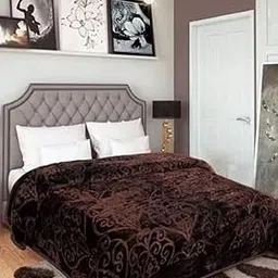 CHANGERS Embossed Blankets,Quilt,duvets,dohar,Quilt,duvets,dohar Solid Colour Ultra Soft Floral Double Bed Heavy Mink Winter Blanket-picture-71