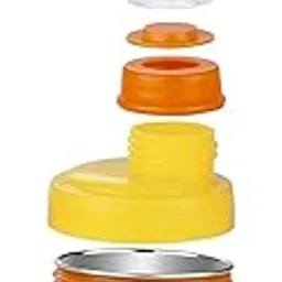 LD LUCIDO DECORE Moby Little Spout Sipper for Infant/Toddler, 370ml Anti-Spill Sippy Cup with Soft Silicone Spout BPA Free, 6m+ (Yellow)-image-5