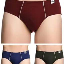 genx Gusto Men's Brief -Stylish & Comfortable, 100% Combed Cotton Underwear(Pack of 3)(Color May Vary)-picture-37