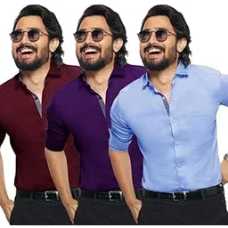 pinkmint Shirt for Men Cotton Spraed Collar Long Sleeve Casual Shirt Formal Shirt Regular Fit Shirt-picture-25