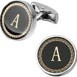 amaal Cufflinks for Men Boys Cuff links Formal Stainless Steel Cufflink For Men Alphabet Letters N Birthday Gift Anniversary Husband Cuff Links Cufflinks Set Mens Boys Man Boy Valentine Gifts -A15-picture-46
