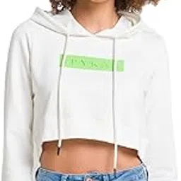 spykar Women's Cotton Blend Hooded Sweatshirt (WSS02BBLW025)-picture-23