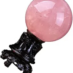 NIMMZ COLLECTION Crystal Ball with Stand 4cm Crystal Gazing Ball Fortune Telling Ball Home Decoration Fengshui Divination Sphere with Wood Stand for Photography Meditation Divination-image-9