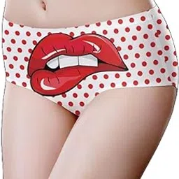 ssoshhub Ultra-Soft Lycra Material Printed Brief for Women | Ice-Silk Seamless Women Bikini Brief | Underwear | Breathable Antibacterial Panty for Girl, Women, Wife-picture-47