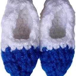 crochet queens ; threading lives... Handmade Woolen Socks cum Shoes for 3-6 months Babyboy BabyGirl - Freshly Handmade-picture-46