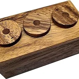 Kids Play 3 Wheel Combination Secret Lock Puzzle Box-picture-11