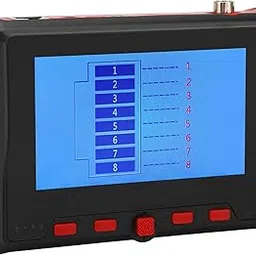 CCTV Test Monitor, 4.3in Display AHD TVI CVI UTP Cable Tester 8MP Security IP Camera Tester Multifunctional CCTV Tester Home Industrial Network Cable Tester for Maintenance Repair (US Plug) image 1