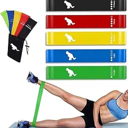 GRS Natural Latex Resistance Loop Bands | Smell-Free & Skin Friendly | Useful for Hips, Arms & Legs Workouts. Tear Resistant & Anti-Slip | Theraband for Fitness & Toning. image 1