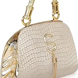 norve PU ElegantGolden Fancy Fashionable Hobo Wedding Trendy Design Party Clutch Bag For Women-picture-29