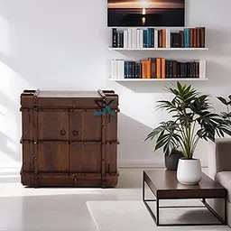 DEEKE COLLECTION Solid Wood Sideboard for Living Room | Kitchen Storage Cabinet | Crockery Storage Unit | Storage Cabinet Sideboard for Living Room Bedroom Hallway (Finish- Walnut)-picture-19