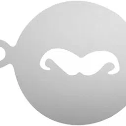 UJEAVETTE 4xCappuccino Arts Template Portable for Bar Accessories Mousse Oatmeal Cupcake Beard-image-1