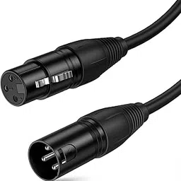 CableCreation 15FT XLR Microphone Cable, XLR Male to Female 3PIN Balanced Mic Cords for Recording Applications, Mixers, Speaker Systems, DMX Lights, Black-picture-17