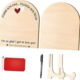 UJEAVETTE Footprint Sign Craft Elegant Sturdy DIY Wooden Ornament for Bedroom Home Black Text Ink pad-picture-28