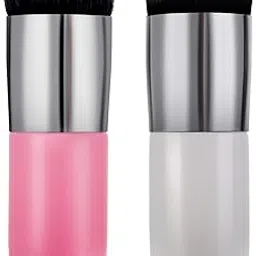 Keli 2 Pc Mini Foundation Brush for Makeup | Portable Flat Kabuki Brush for Liquid, Cream & Powder | Travel Size Makeup Brush for Blending & Smooth Finish For Women & Girls-picture-34