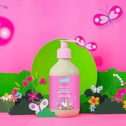 Puddles Organic Nourishing Floral Gel BodyWash Kids (300 ml) | Unicorn Magic Age 2-12 Years | Coconut cleansers Essential Oil | No Tear, pH Balanced, Sulfate-Paraben Free-picture-42