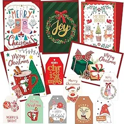 anujarusiya Christmas Greetings Set of 5 (Joy)-picture-18