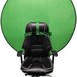 Powerpak BG-R 56in/142cm Chromakey Green Color Backdrop | Attaches to Any Chair | Ultra-Quick Setup and Takedown |Webcam Backdrop for Streaming, Video Chats, Video Calls, Conferencing, Photography-picture-33
