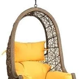 Prime Pigeon Hammock Swing Chair Without Stand for Home, Hanging Swings for Indoor, Outdoor, Home, Patio, Yard, Balcony, Garden (Golden)-image-5