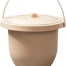 Enakshi® Chamber Pot Thickened Night Urinal Portable Spittoon for Home Camping Travel Khaki L|Health & Beauty | Medical, Mobility & Disability | Daily Living Aids | Incontinence Aids-picture-34