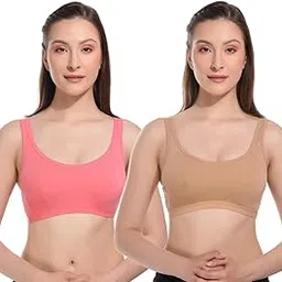 ektaelite rehab Women Sports Bra Pack of 2 | Daily Use | Non-Wired | Non-Padded | Seamless Bra | Full Coverage |-picture-49