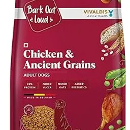 Bark Out Loud/Vivaldis- Chicken & Ancient Grains | Medium/Large Adult Dog Food | Low Grain, Antioxidants Fibre | Prebiotics & Super Herbs | High Protein Kibbles for Adult Dogs(2kg Pack)-picture-13