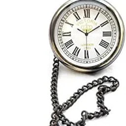 k v handicrafts Royal Gold Brass Victoria London 1901 Dial - Antique Pocket Gandhi Watch Royal Look Indian Handicraft Premium Gift Item-picture-37