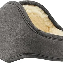 caistre Winter Warm Outdoor Earmuffs, Foldable Ear Warmers Knit Furry Fleece Ear Muffs for Women Men image 1