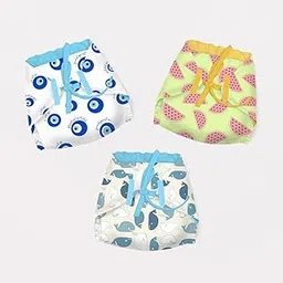 Snugkins 100% Cotton Nappy Small Size (0-5Kg) Pack of 3 image 1