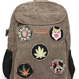 the house of tara Canvas Laptop Backpack for Men & Women 16 Liters | Casual Bag with Waterproof Inner Lining & Laptop Compartment (fits up to 15.6 Inch) | Suitable for College & Travel (Acron Brown)-picture-41