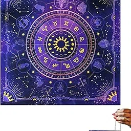 Tarot Cloth for Card Reading,Tarot Mat for Spiritual Practices, Durable Spread Divination Cloth Suitable for Most Decks-picture-25