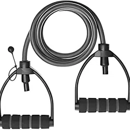 AMETHYST SKY Grey Adjustable Resistance Tube Band for Adjustable Length - Light Resistance with Non-Slip Tube Foam Handles, Door Anchor for Exercise & Stretching Training Exercise Band Tube.-picture-18