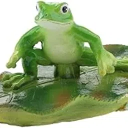 LICHTS Artificial Lotus Leaf Frog Water Floating Ornament Pond Decor 3 Types B-picture-44